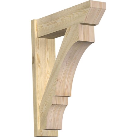 Ekena Millwork Balboa Slat Rough Sawn Outlooker, Douglas Fir, 8"W x 30"D x 38"H OUT08X30X38BOA06RDF